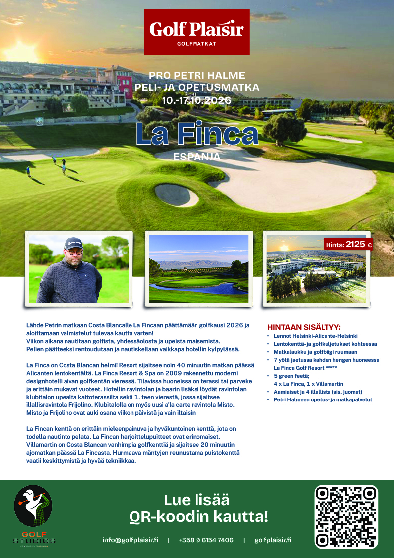 Golfmatkaesite La Fincan golfmatkasta