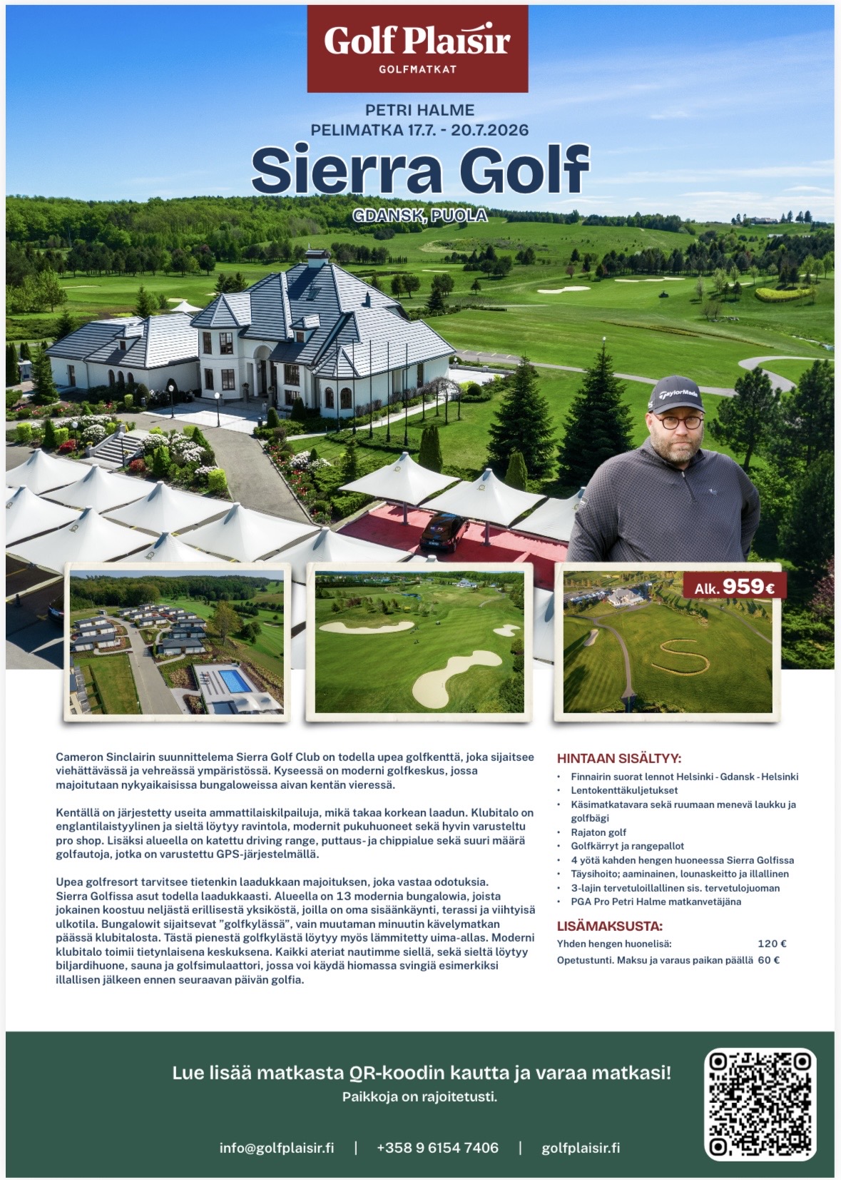 Golfmatkaesite La Fincan golfmatkasta